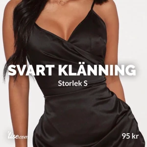 SVART KLÄNNING FRÅN PRETTYLITTLETHING  - Heej!  Säljer denna fina klänning från PrettyLittleThing. Den är svart, använd 1 gång och har en dragkedja i ryggen. Rekommenderar om du har mellan XS-S i storlek 🖤