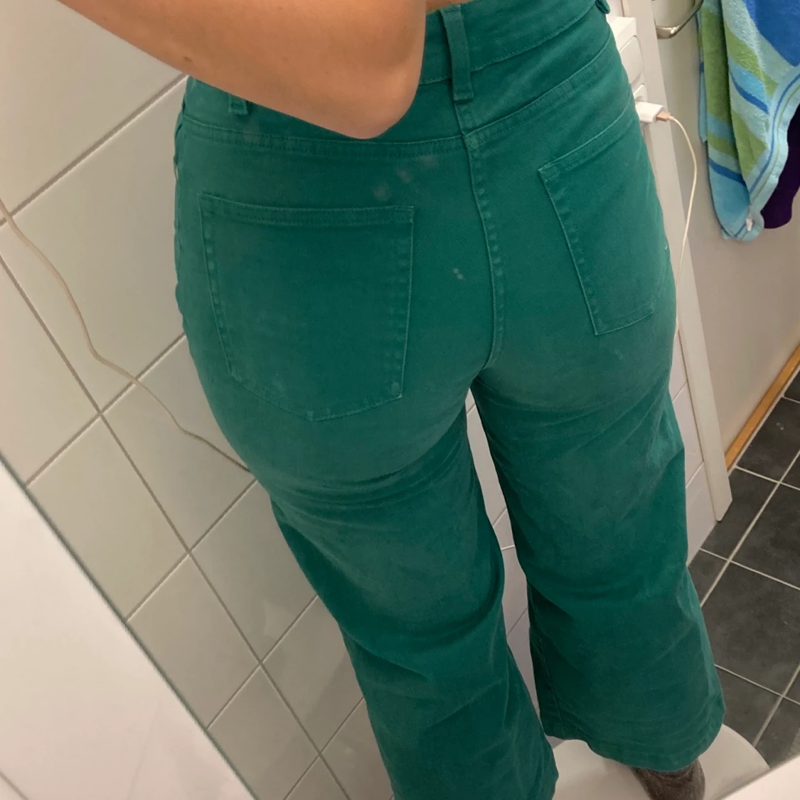 gröna reece byxor carlings - 90