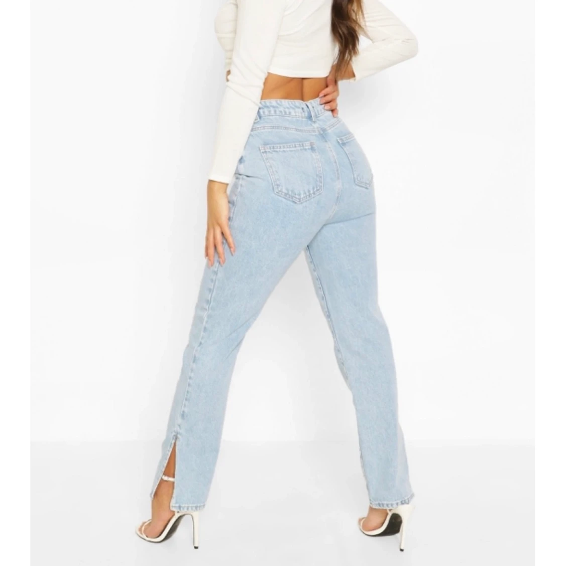 Helt nya byxor från Boohoo i Petite, storlek 34.