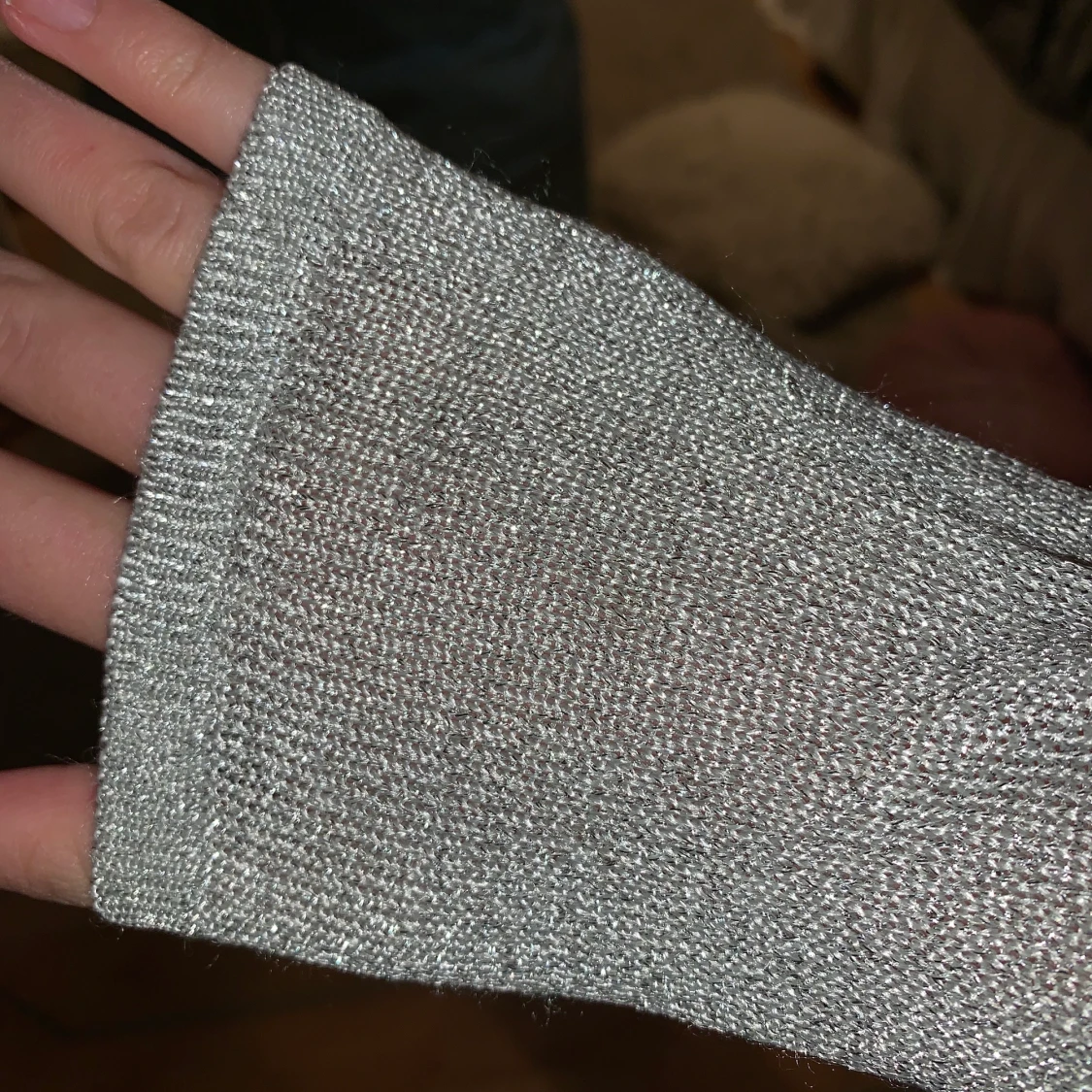 Silver glittrig kofta  - 91