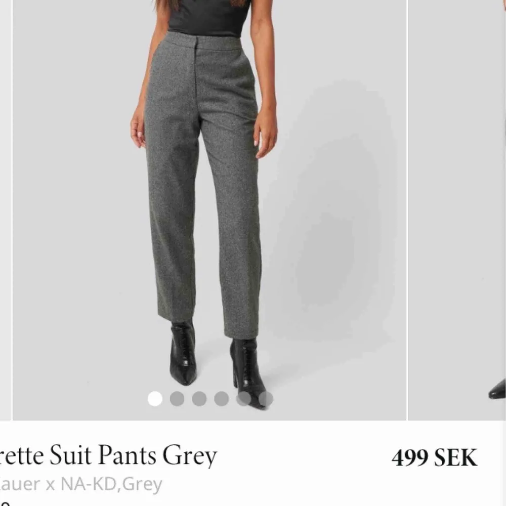 Säljer super snygga kostymbyxor från NAKd, oanvända med lappen kvar. Nypris 499. Supersnygga men fel storlek för mig. Möts upp i Stockholm eller skickar . Jeans & Byxor.
