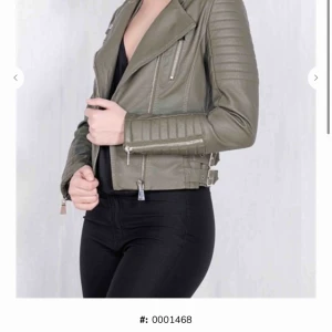  - Grön skinnjacka från chiquelle, använd nån enstaka gång. Nyskick! 