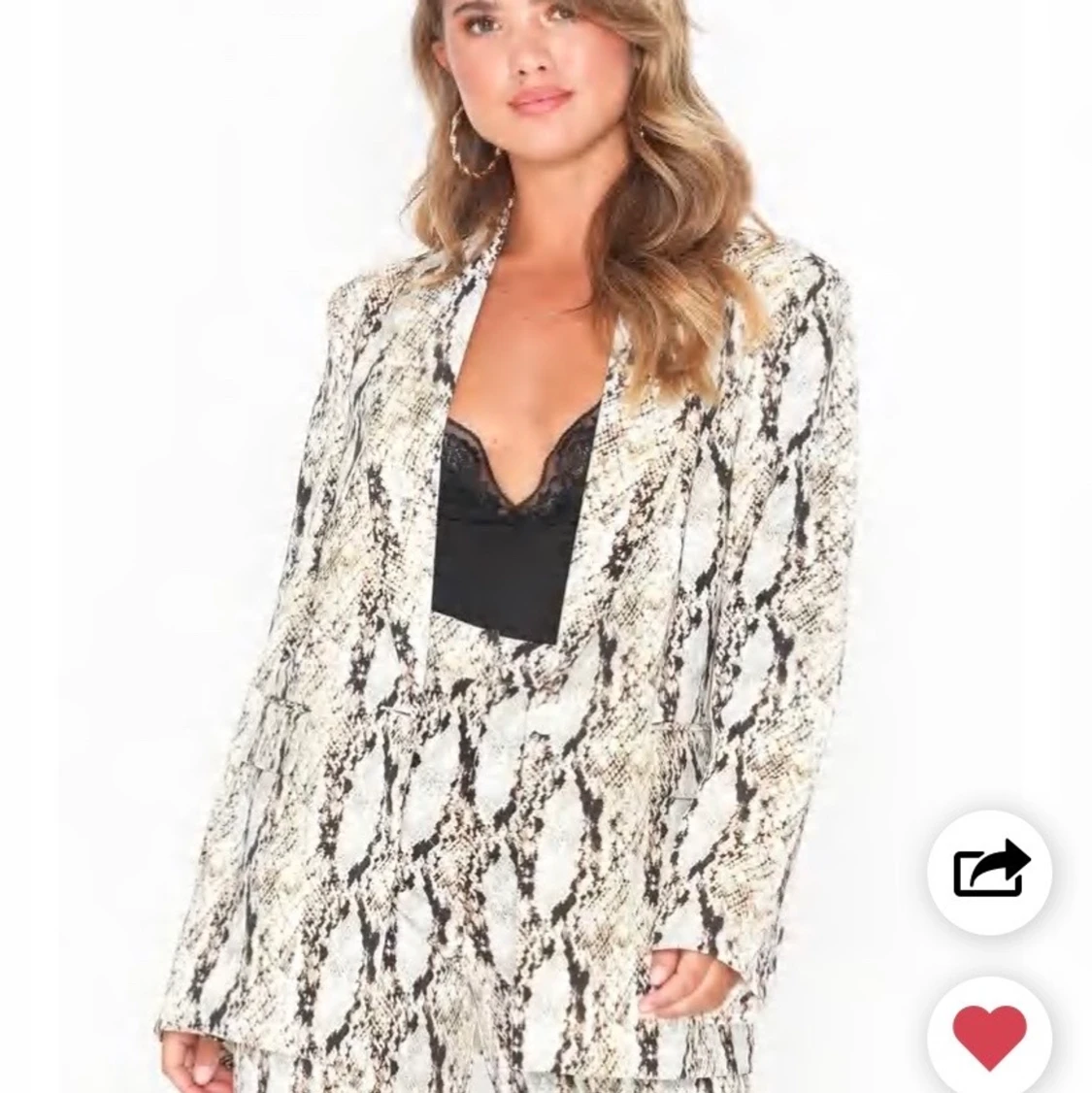 Nelly Oversized ormkinns blazer/kavaj  - 90