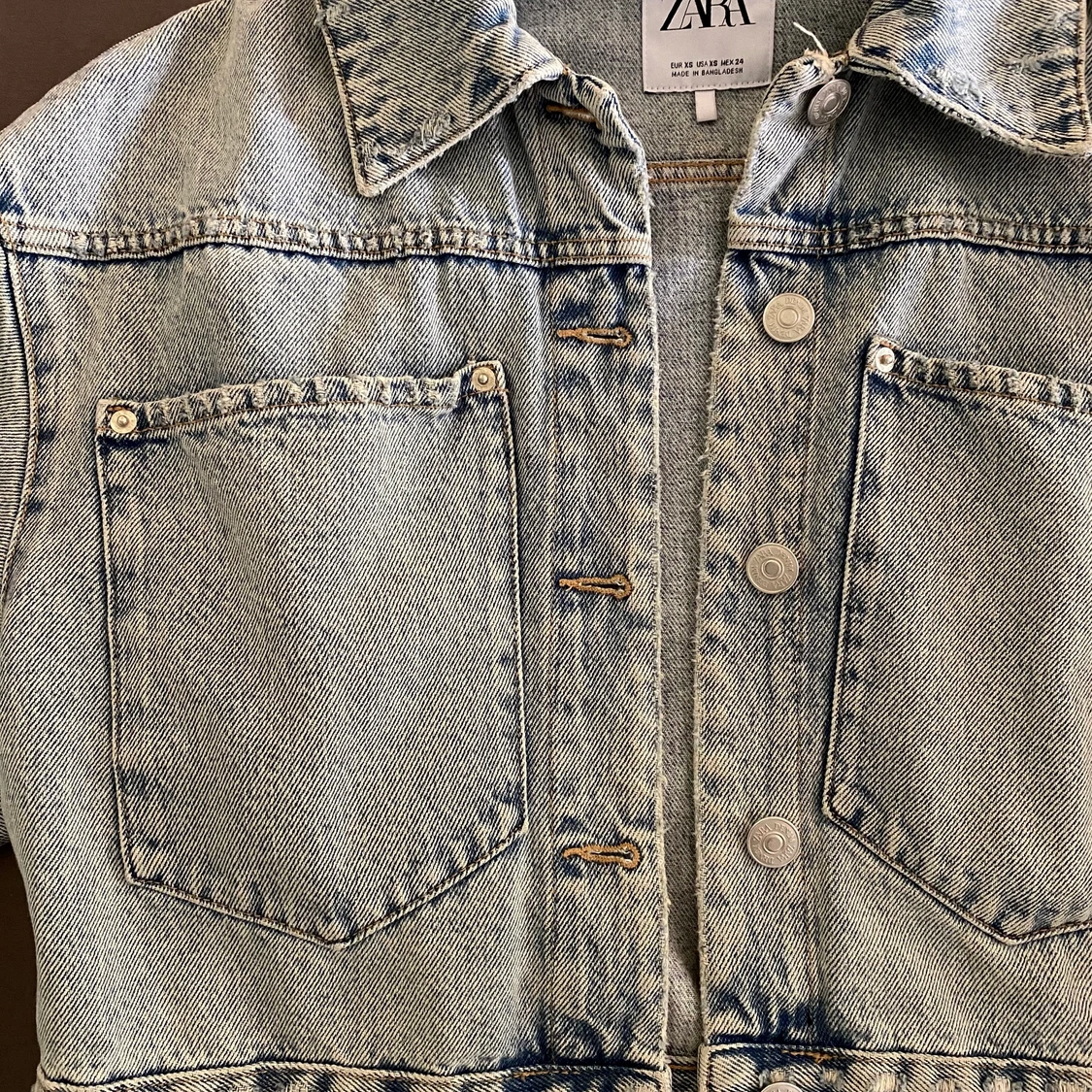 Stentvättad jeansjacka - 90