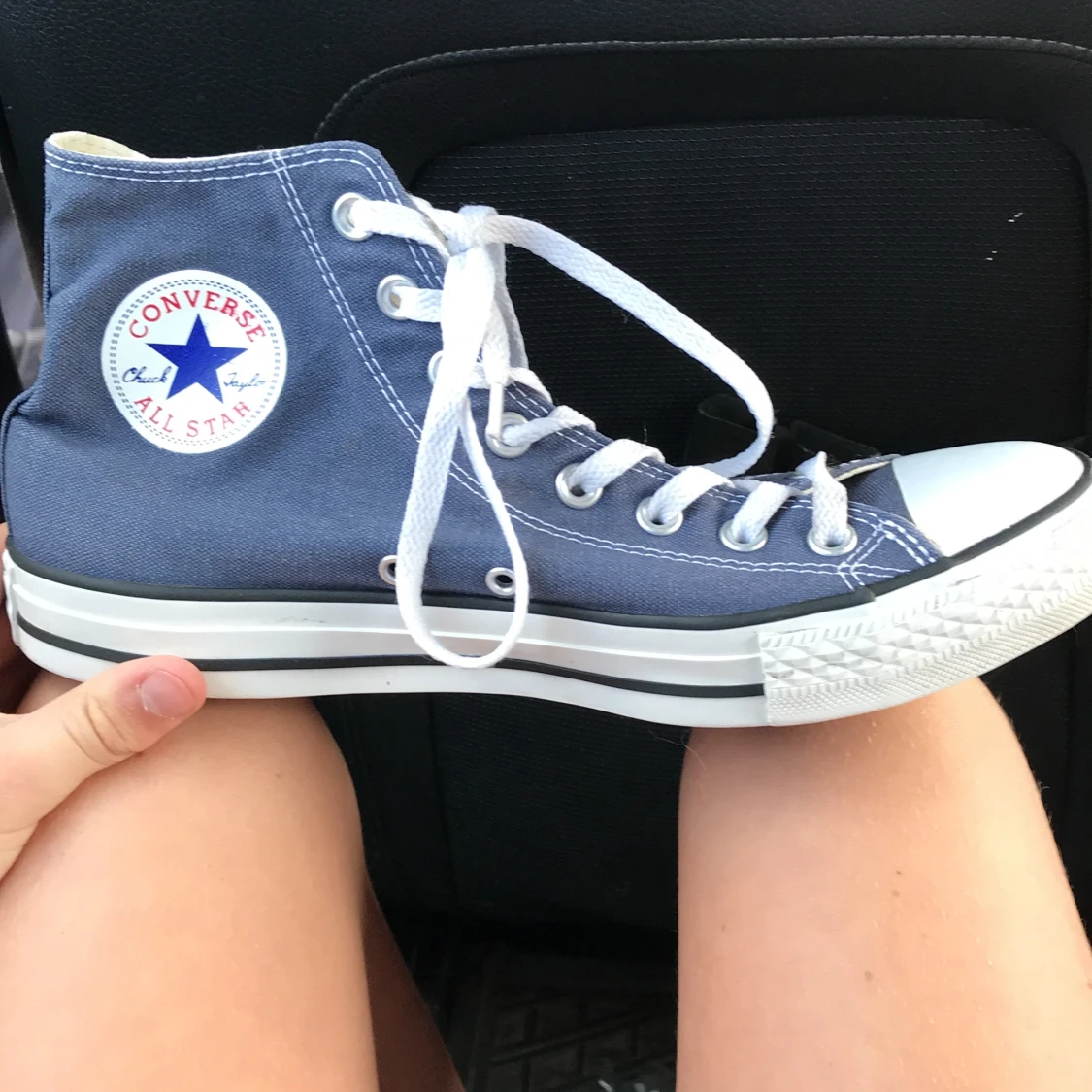 Blåa converse  - 90