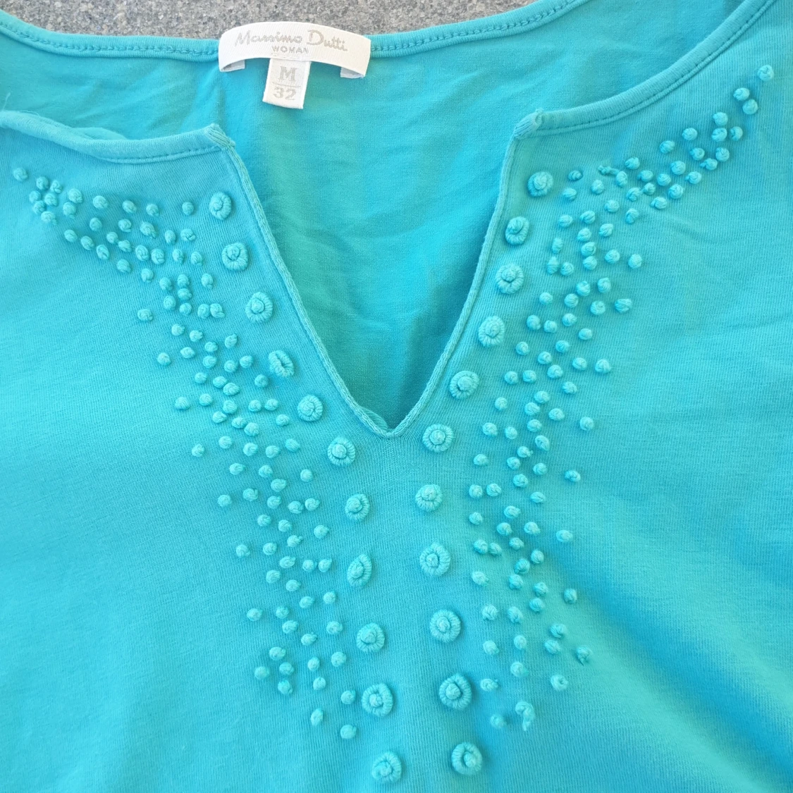 Turkos/grön gullig topp - 91