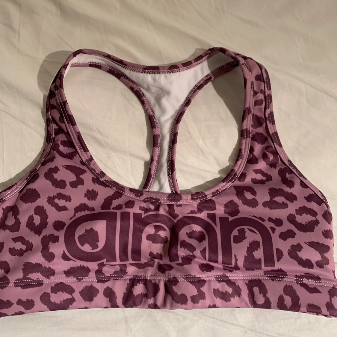 Lila/rosa leopard aimn sport-bh