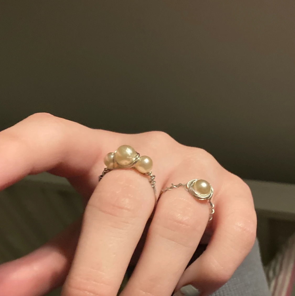 Fint handgjordt pärl smyckes set - 91