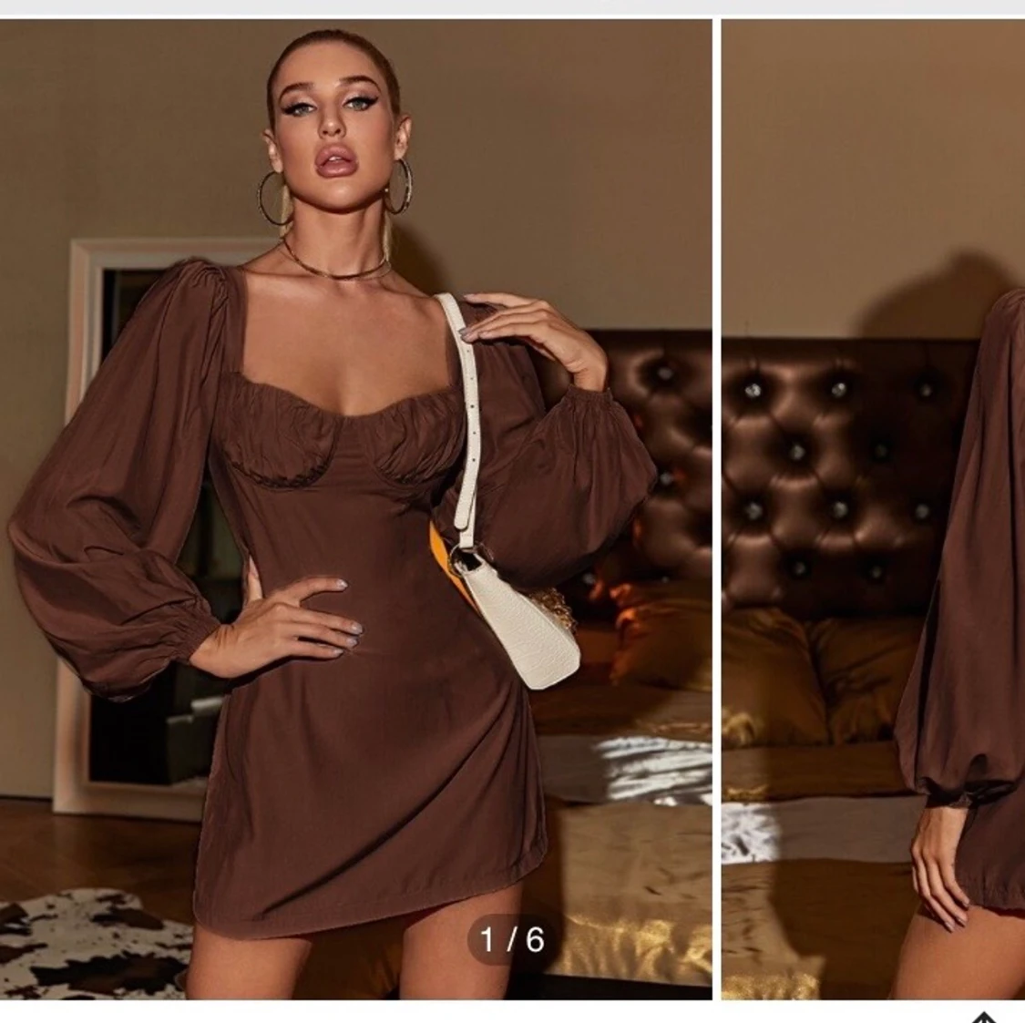 Jätte fin brun klänning!