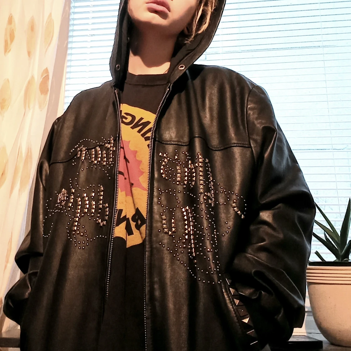 Cristian Audigier skinnjacka/hoodie storlek L