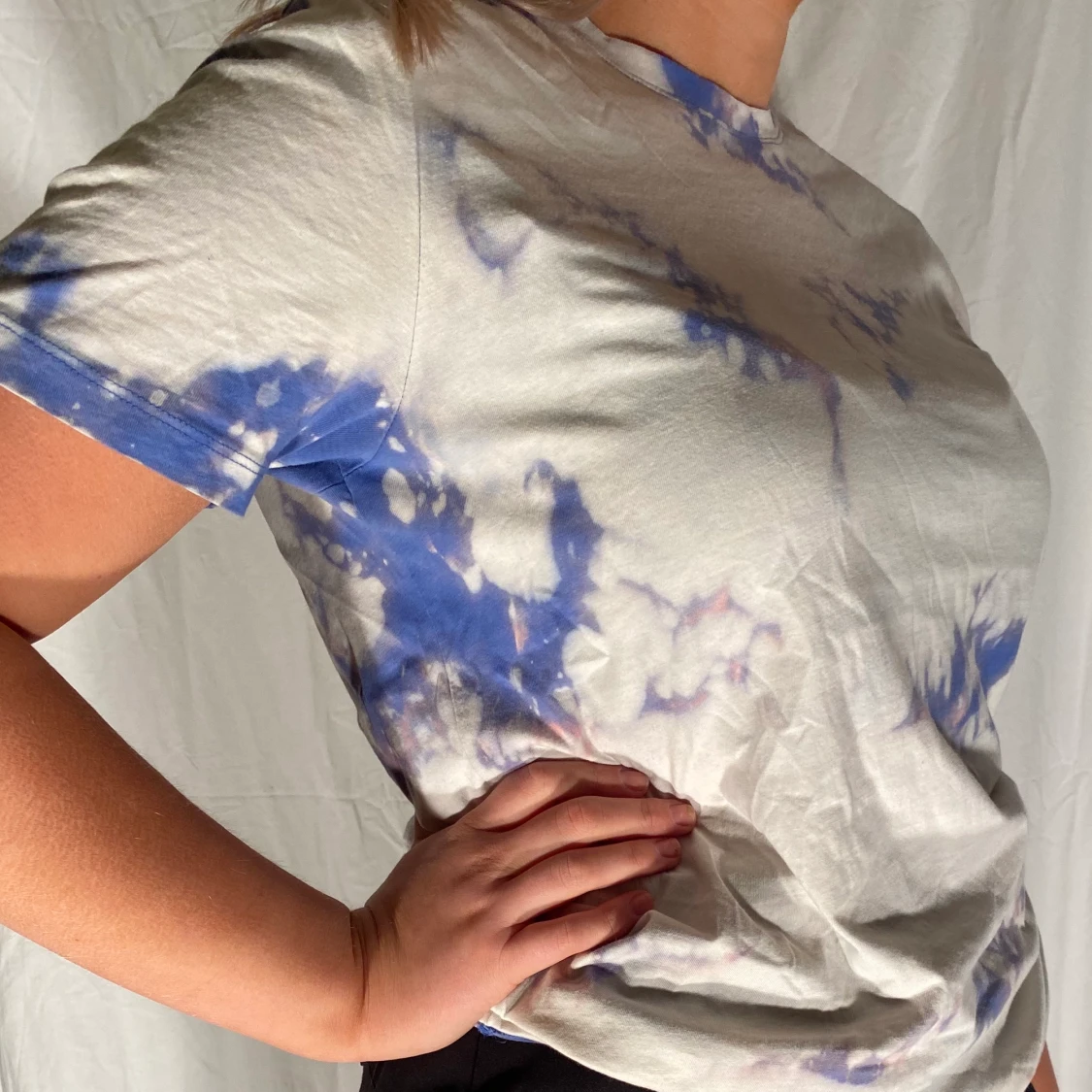 Bleached blue t-shirt 