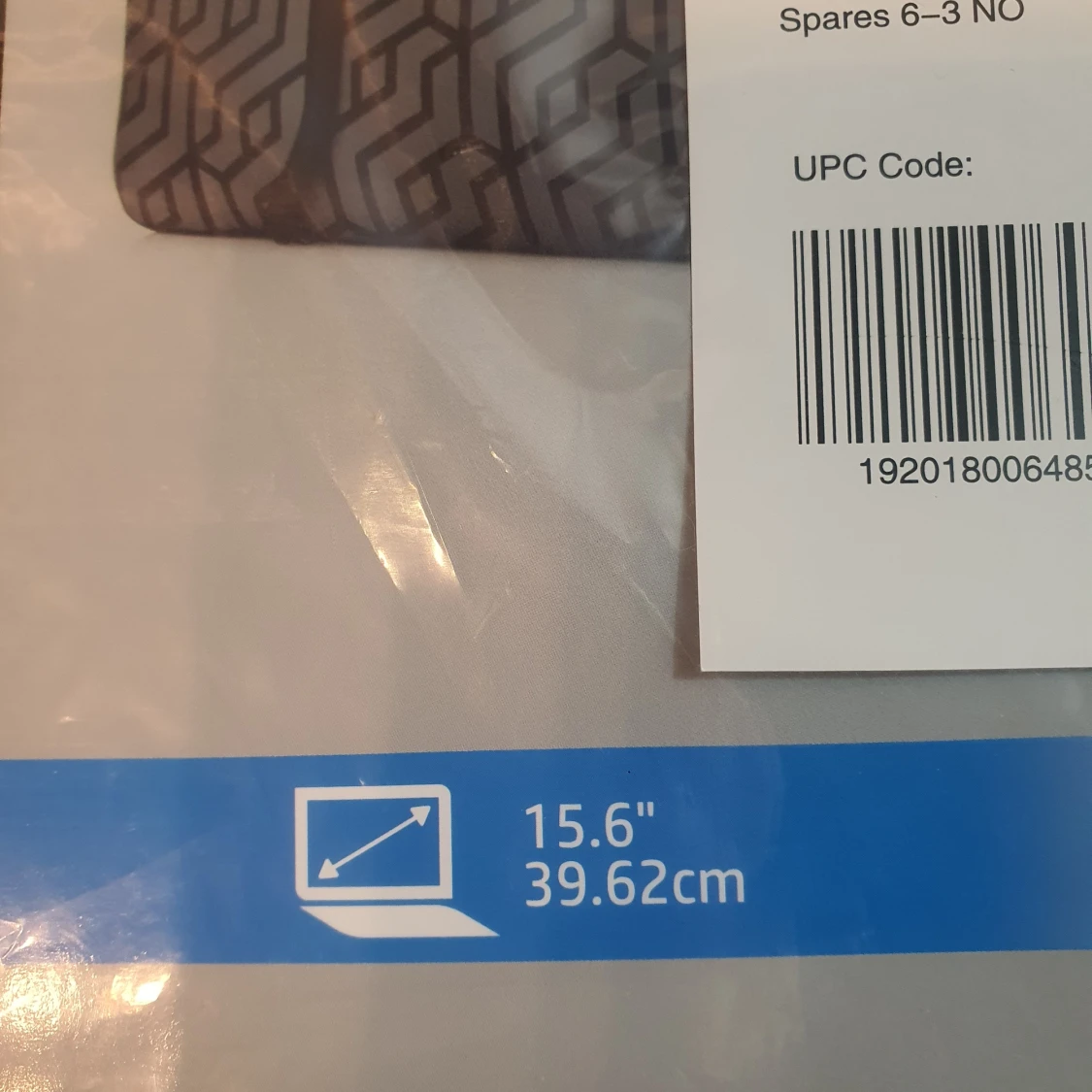 HP 15.6" Reversible sleeve grå geometrisk - 91