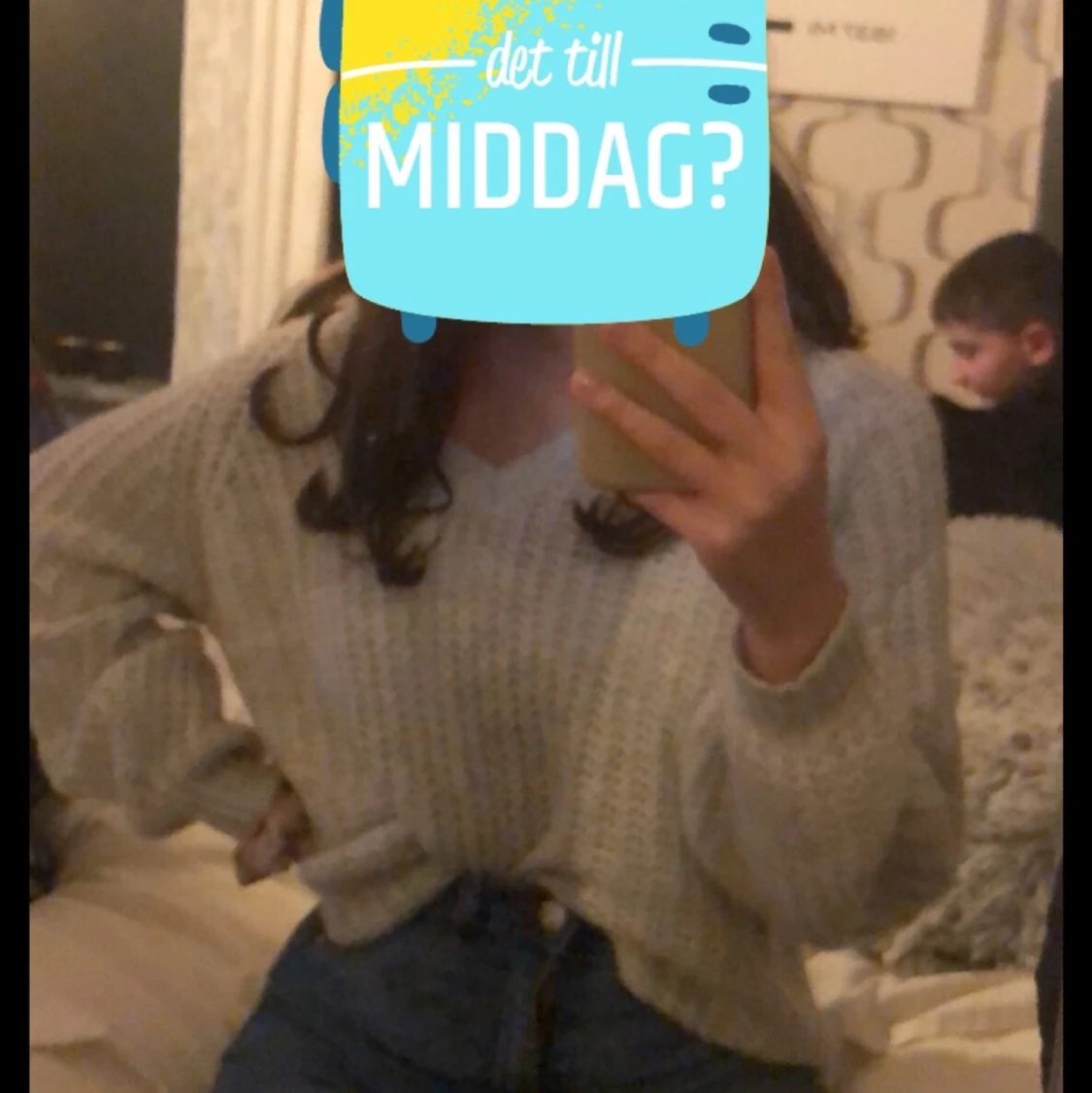Stickad tröja