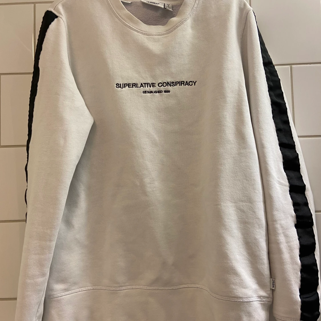 Wesc sweatshirt vit