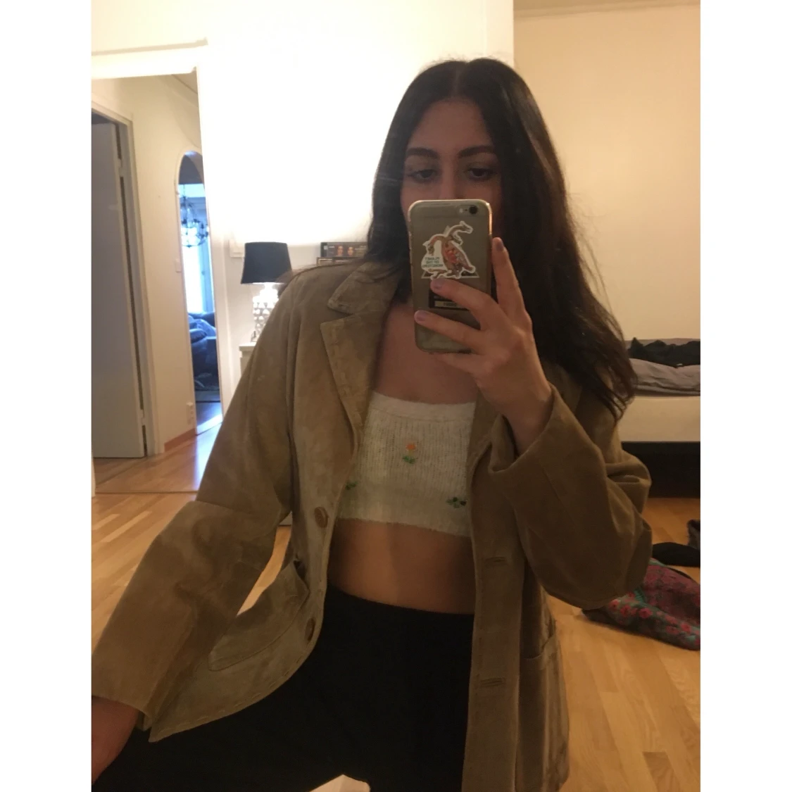 Vintage mocka kavaj jacka  - 90