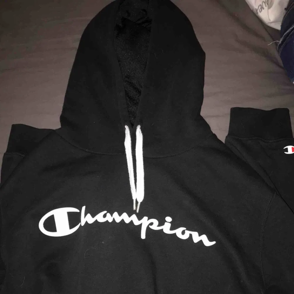 Champion hoodie i storlek L, . Hoodies.