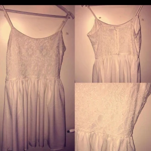  - Vit klänning från H&M. Storlek 36. Pris: 50kr  Tjej bosatt i Västerås. DM:a vid intresse! Pris kan diskuteras. Inga byten. Köparen står för eventuella fraktkostnader. 😃 tar swish & kontanter. 💸