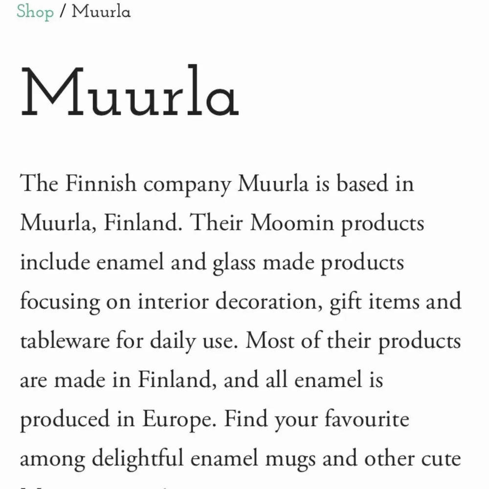 Mugg från finska Muurla ☕️🇫🇮 Köptes för €13,9 💙. Övrigt.