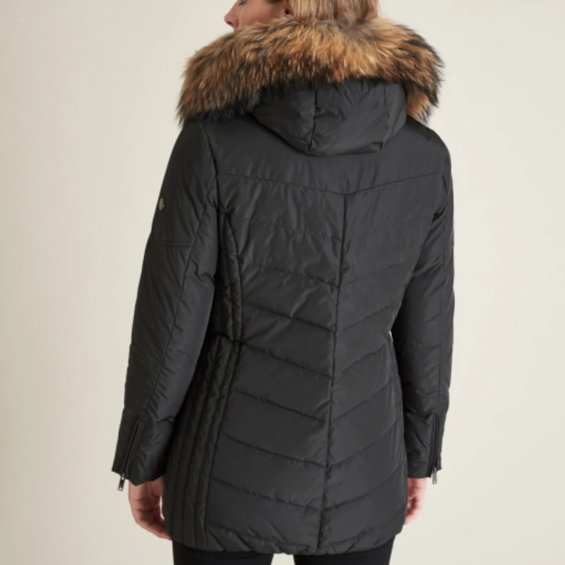 DUNJACKA MED ÄKTA PÄLS - 90