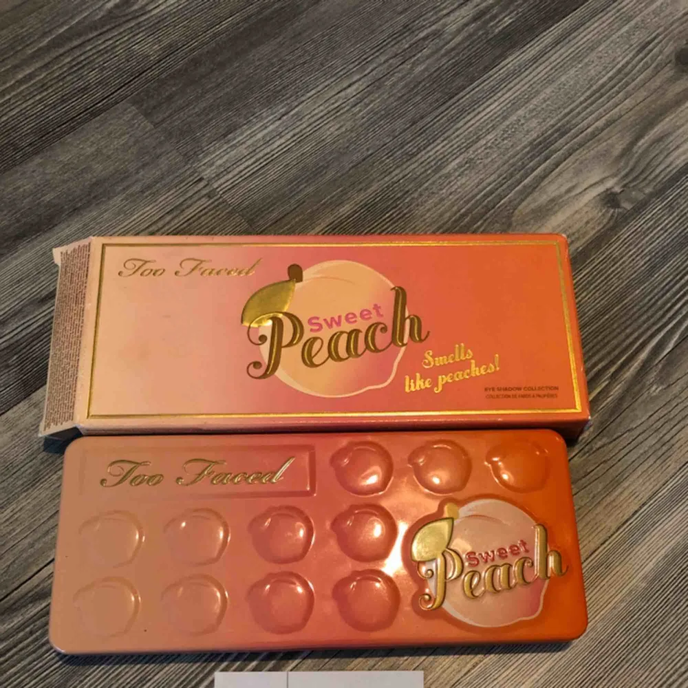 Too Faced’s populära Sweet peach palett. Lite mer använd än de andra men fortfarande i mycket bra skick. . Övrigt.