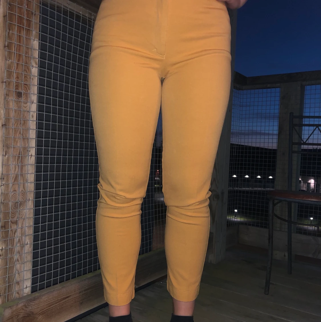Vintage gula kostymbyxor