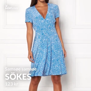 SÖKES  - Finns det någon snäll själ där ute som råkar ha denna klänning hemma och vill sälja? Klänning från samsøe samsøe modell Cindy storlek S. Får även kontakta ifall man har annan klänning från märket och vill sälja