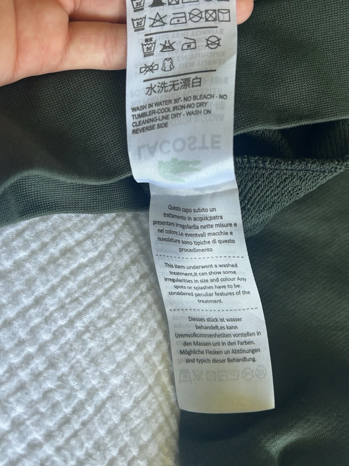 Mörkgrön sweatshirt från Lacoste - 6