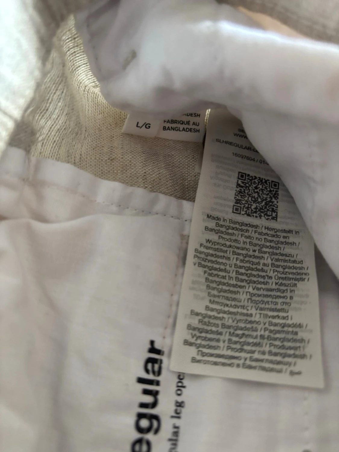 Beiga linneshorts från Selected Homme - 2