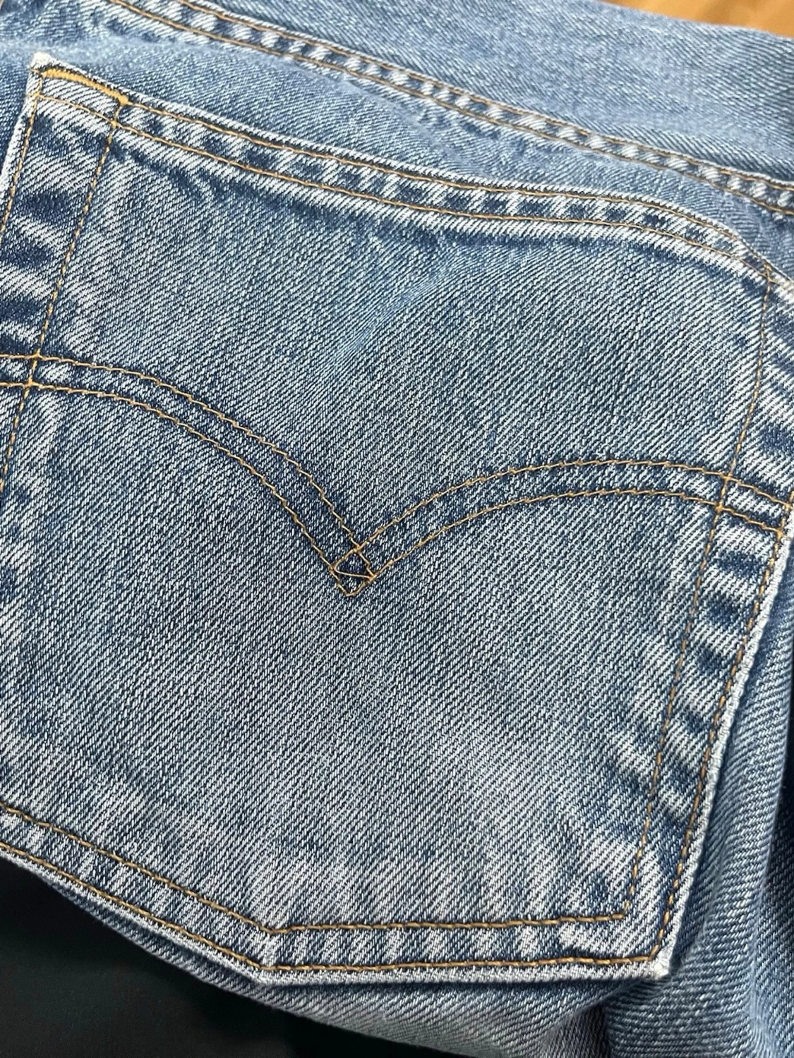 Levi's 507 blå raka jeans W34 L34 - 3