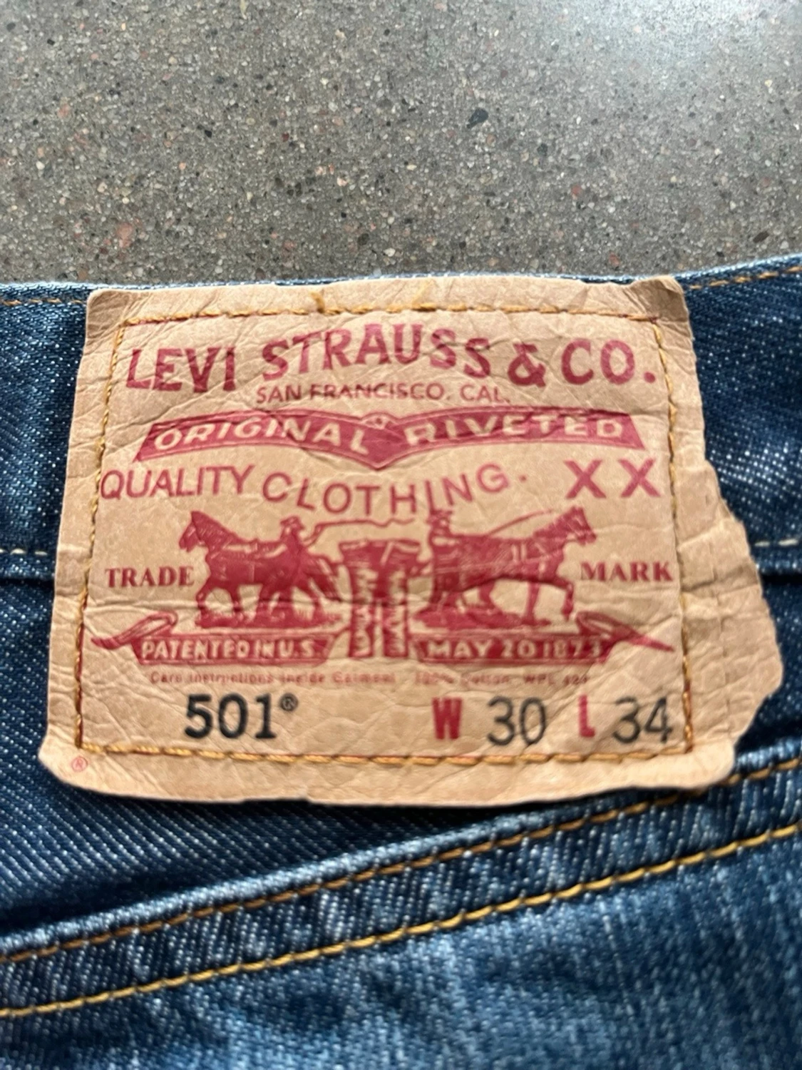 Blå raka jeans från Levi's - 2