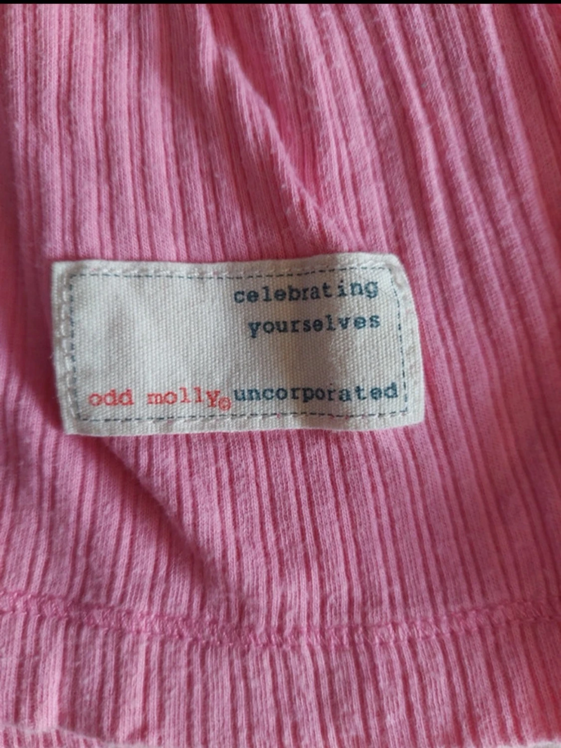 Rosa ribbad topp från Odd Molly - 1