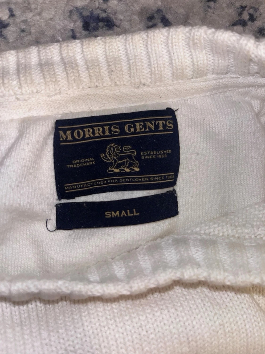 Vit stickad tröja från Morris - 2