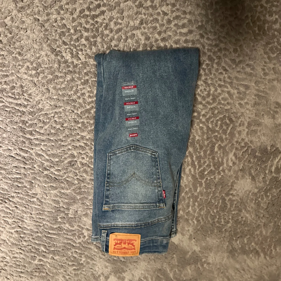 Levi's raka blå jeans - 1