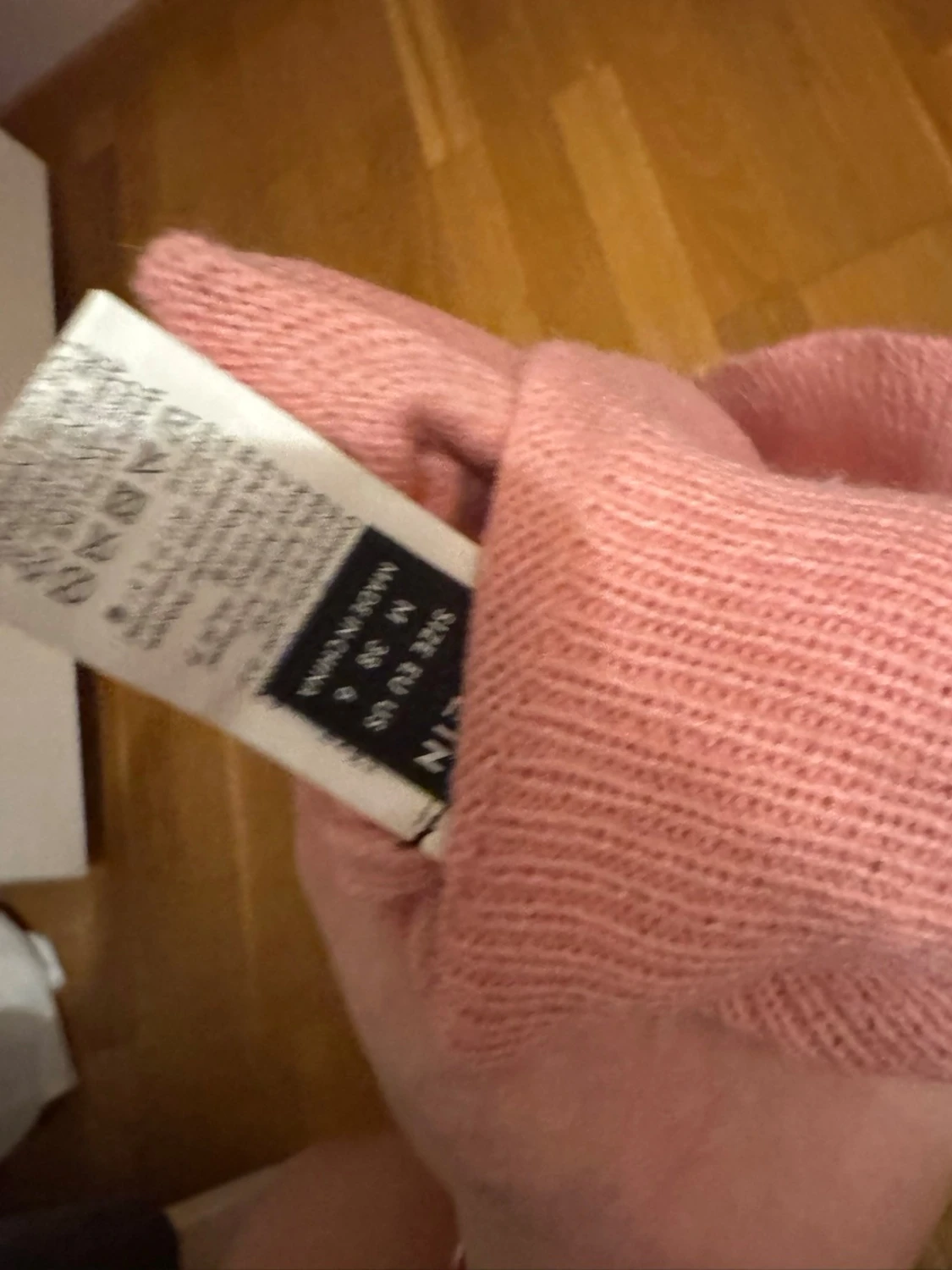 Ljusrosa stickad topp med kort ärm - 3