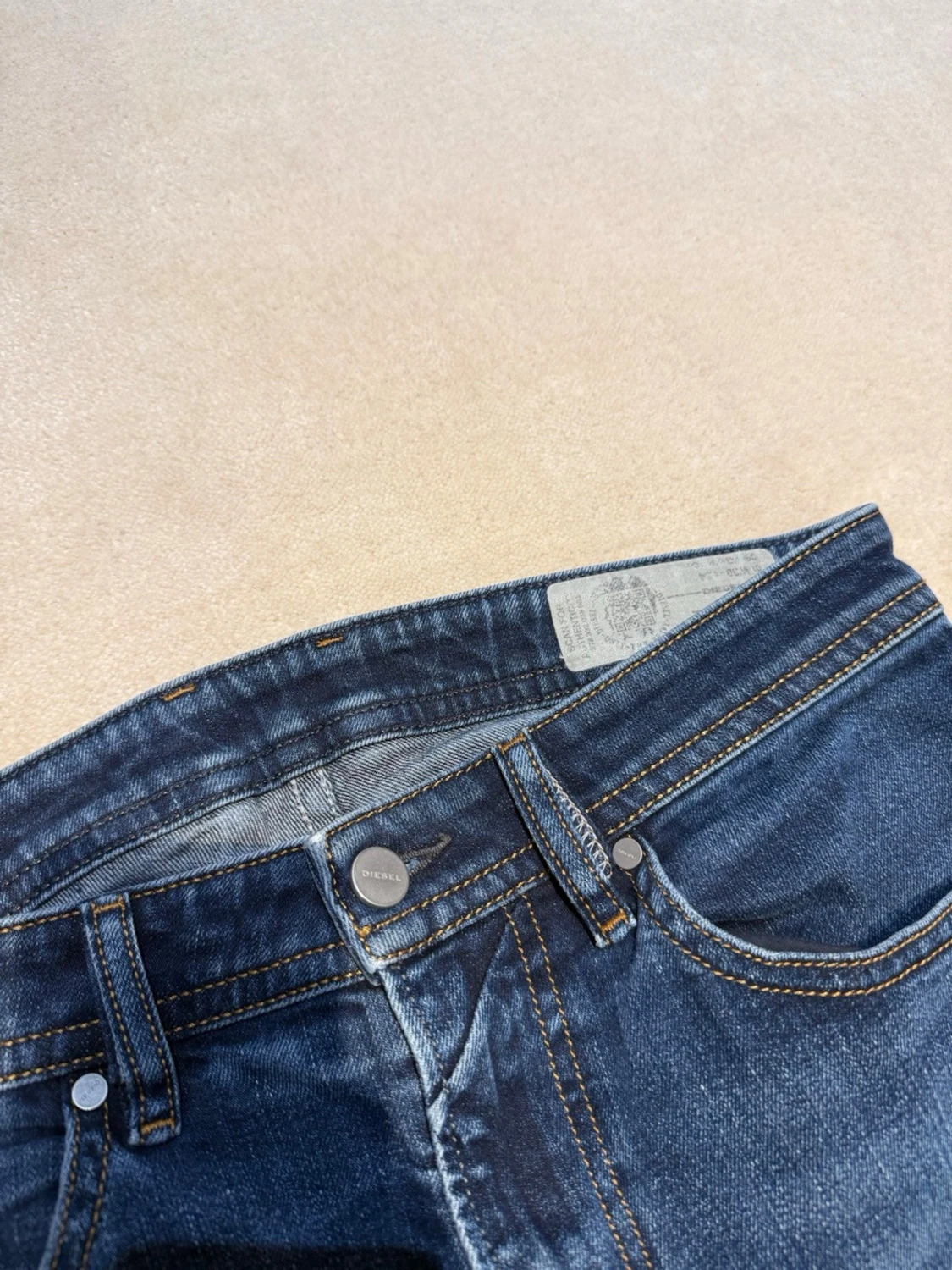 Mörkblå diesel jeans - 3