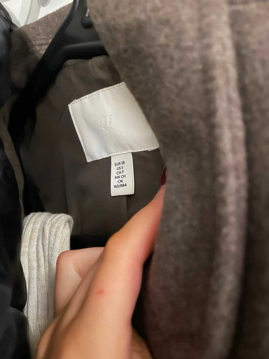 Brun ullkappa med bälte - 2