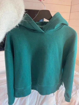 Grön hoodie med huva - Så snygg hoodie, använt fåtal gånger 
