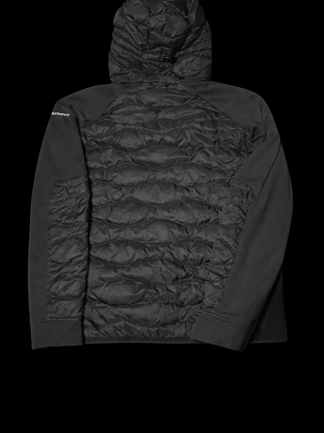 Svart pufferjacka med huva från Peak Performance - 1