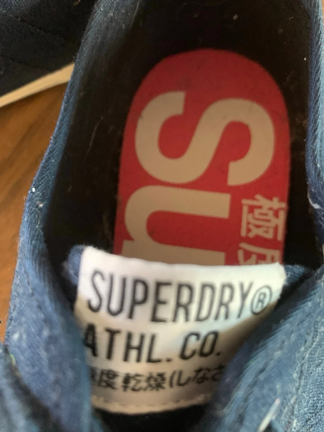 Mörkblå Superdry canvas sneakers - 2