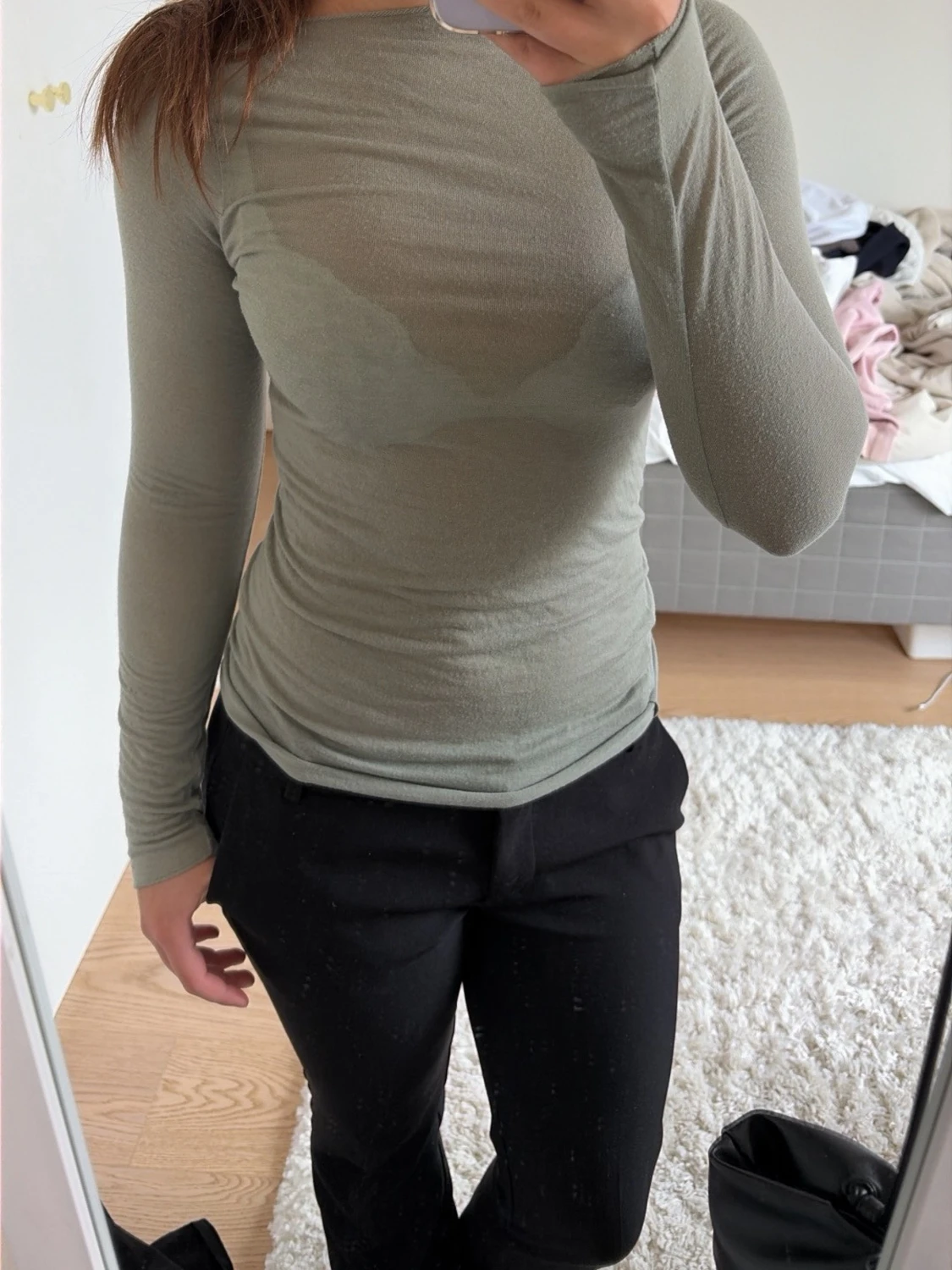 Ljusgrön långärmad intimissimi topp