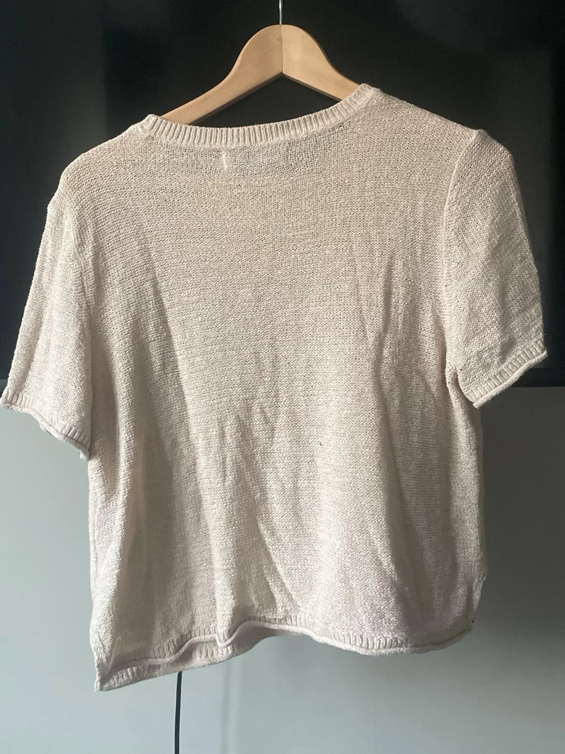 Beige stickad topp från ONLY - 1