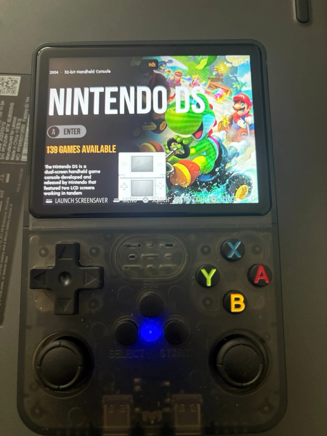 Handhållen retro spelkonsol svart - 2