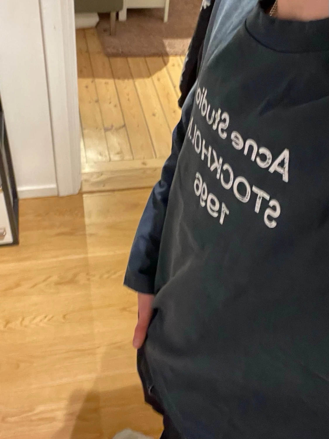 Blå långärmad topp Acne Studios