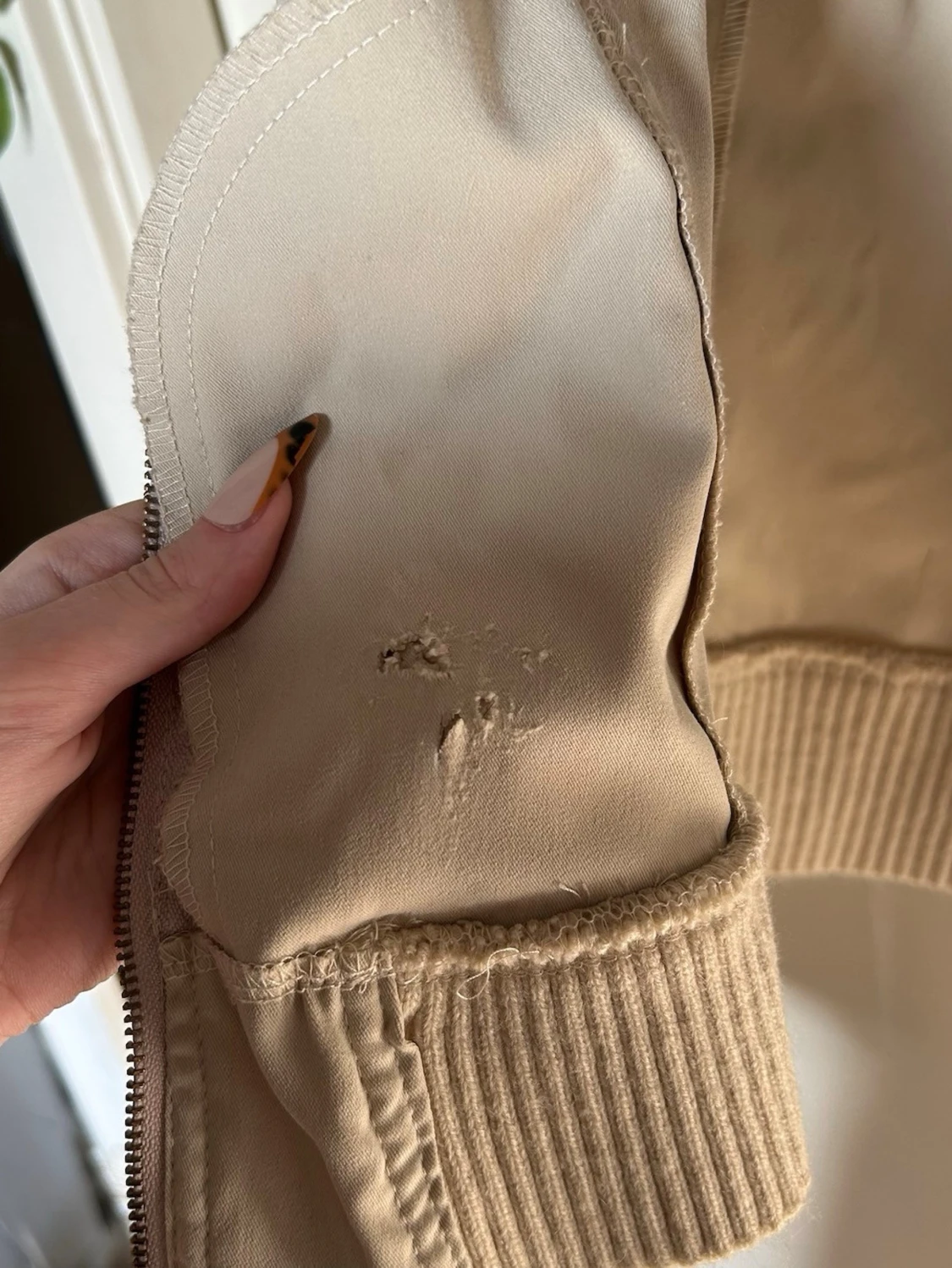 Beige Tunn Jacka - 2