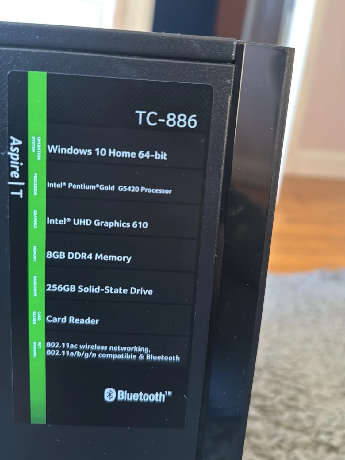 Acer Aspire TC-886 stationär dator - 1