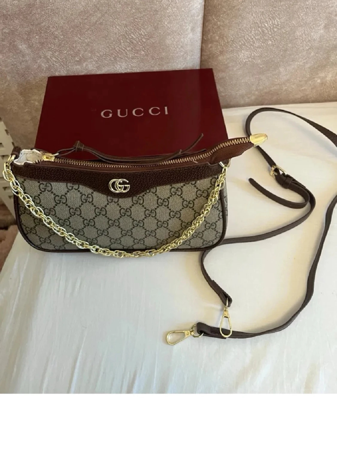 Armväska brun färg