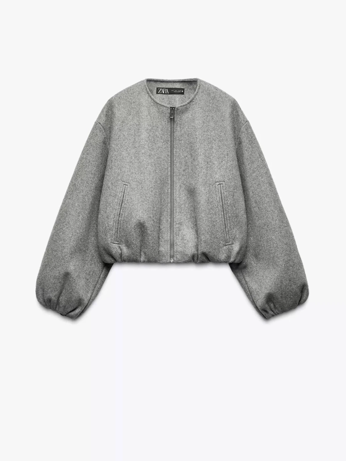 Grå bomberjacka från Zara