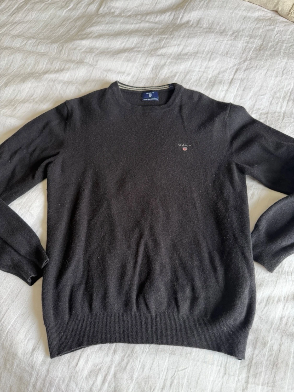Svart stickad tröja från Gant