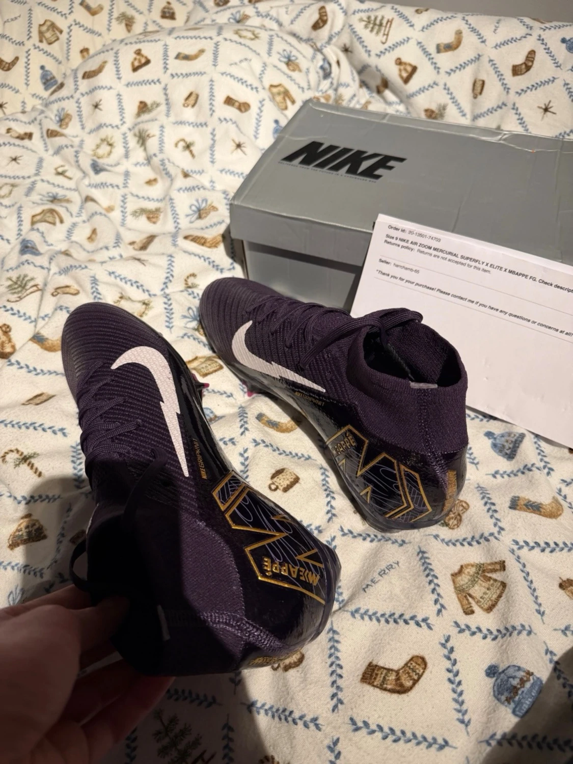 NIKE AIR ZOOM MERCURIAL SUPERFLY X ELITE X MBAPPE FG Fotbollsskor - 1