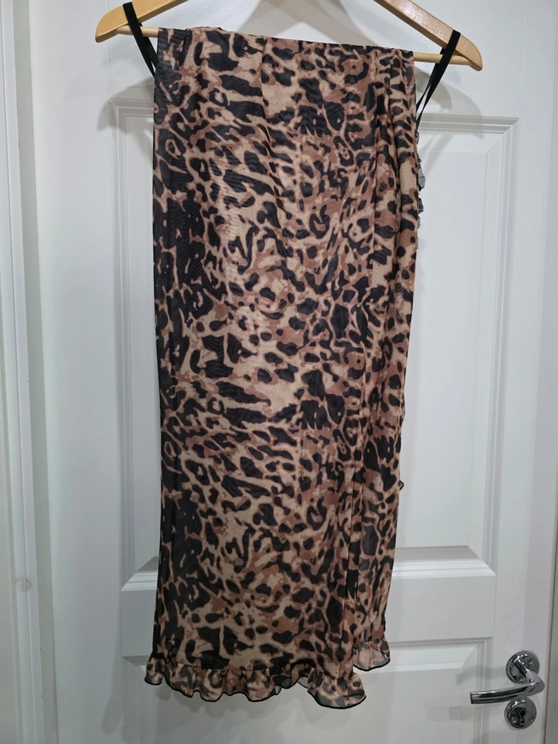 Leopardmönstrad pyjamas med spets - 3